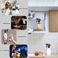 Small Water Spray Bottle for Hair, Frosted Clear Plastic Small Squirt Bottle with Adjustable Mist/Stream, Refillable Empty Mister Spray Bottles