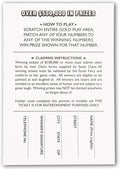 BLUE PANDA 30 Pack Fake Scratch off Lottery Tickets, Gag Prank Winning Lotto Ticket Cards (3 Designs)