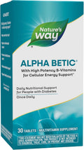 Nature'S Way Alpha Betic, Diabetic Multivitamin for Daily Nutritional Support, with B-Vitamins for Energy Metabolism Support*, Alpha Lipoic Acid,