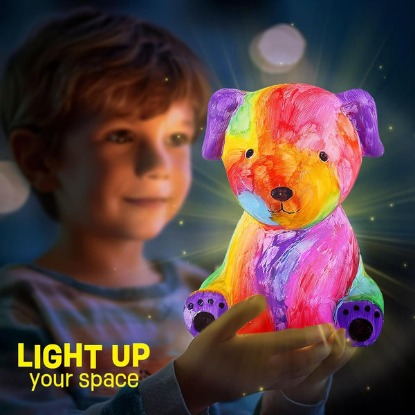 Paint Your Own Dog Lamp Kit, Art Supplies Arts & Crafts Kit, Painting Kit for Kids 6-12, Arts and Crafts for Kids Ages 8-12, Toys Girls Boy