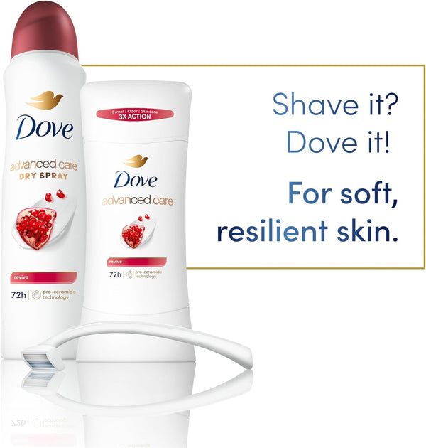 Dove Advanced Care Antiperspirant Deodorant Stick Revive to Help Skin Barrier Repair after Shaving by Boosting Skin'S Ceramide Levels 72 Hour Odor