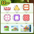 Magnetic Tiles Toddler Toys Magnetic Building Blocks for Kids Ages 3-12 STEM Educational Toys for Girls & Boys Sensory Play for Preschool Learning