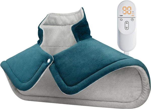 Heating Pad for Neck and Shoulder Pain Relief, Fathers Day Birthday Gifts for Dad from Daughter, Weighted Heated Wrap, 6 Heat Settings 2 Hours