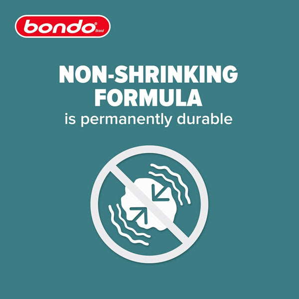 3M Bondo Short Strand Fiberglass Reinforced Filler 21 Oz (595.34 G) with Bondo Cream Hardener 0.5 Oz (14G), Repair Holes up to 0.5 IN, Waterproof