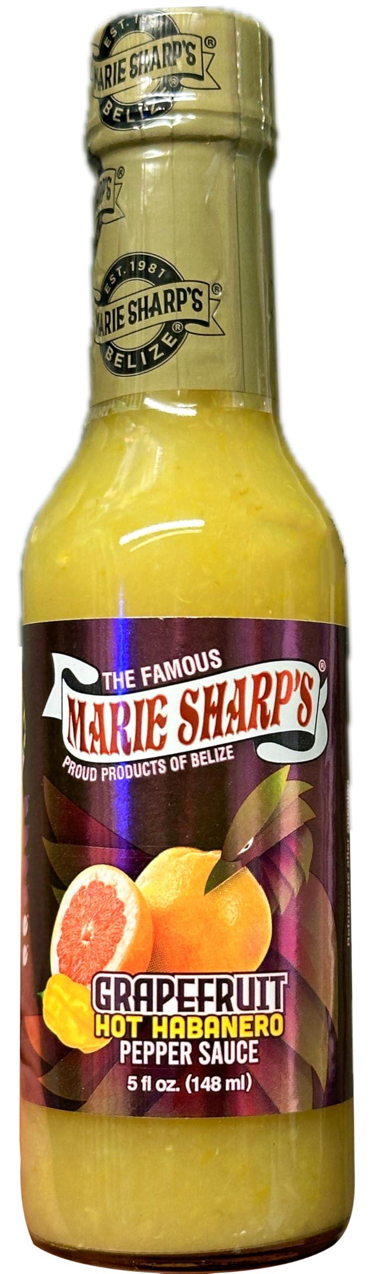 Marie Sharp'S Grapefruit Hot Habanero Pepper Sauce, 5Oz