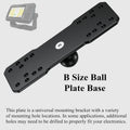 BRCOVAN 1'' Ball Fish Finder Mount, Aluminum Alloy Universal Marine Electronic Plate, Fit for RAM Mounts B Size 1 Inch Ball Double Socket Arm, Fit