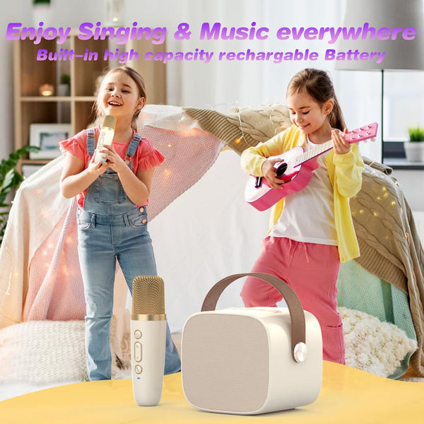 Mini Karaoke Machine,Funny Toys Christmas Birthday Gifts for Kids Age 4-12 Girls,Boys,Adults,Meguo Karaoke Microphone Toys for