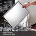 Baking Sheet with Cooling Rack Set of 6, 3 Premium Stainless Steel Cookie Sheets and 3 Wire Racks, Kitchen Nonstick Baking Pans Set Includes 3