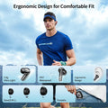 Wireless Earbuds, Bluetooth 5.4 Headphones in Ear Bass Stereo, Ear Buds with 4 ENC Noise Cancelling Mic, 38H Playtime with LED Display, IPX7