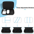 Procase Hard Travel Electronic Organizer Case for Macbook Power Adapter Chargers Cables Power Bank Apple Magic Mouse Apple Pencil USB Flash Disk