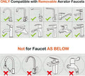 Garden Hose to Sink Faucet Adapter, 2 Pack Kitchen Sink Faucet Adapter Connect to Different Hoses, Brass Adapter for Female to Male and Male to