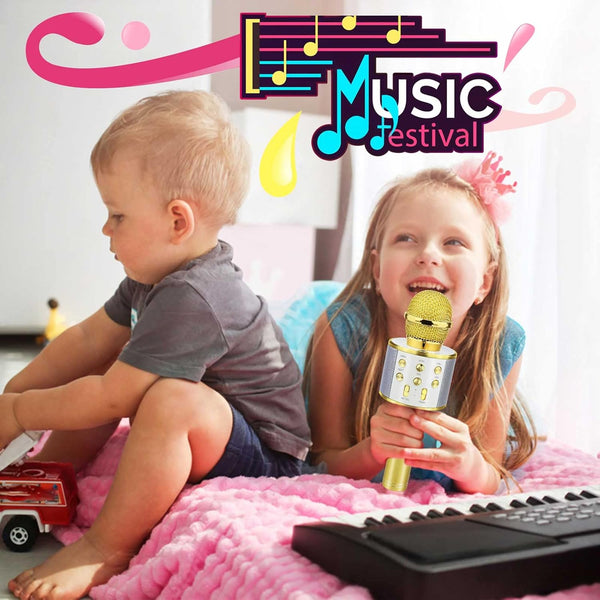 Birthday Gifts for 3-11 Year Old Girls, Bluetooth Karaoke Microphone for Kids Gifts for Teenage Girls Christmas Stocking Stuffers for Kids Popular