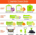 Vegetable Chopper, Pro Onion Chopper, 14 in 1Multifunctional Food Chopper, Kitchen Vegetable Slicer Dicer Cutter,Veggie Chopper with 8
