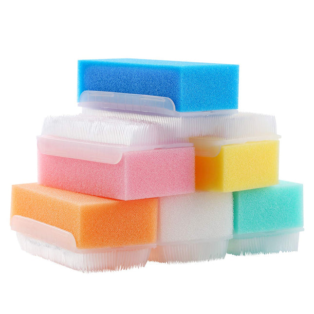Baby Bath Time Sponge Brush- Body, Hair, and Scalp Cleaning - Gentle on Infant, Toddler Sensitive Skin - Great Sensory F