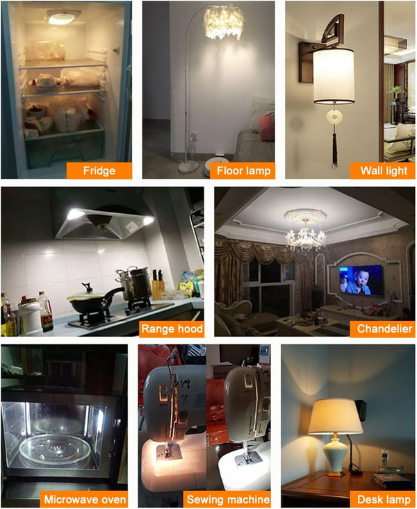 KINDEEP E17 LED Bulb Dimmable, 4W, Daylight White 6000K, Microwave Oven Light Bulbs Equivalent 40W, Ceramic Construction, Versatile Compatibility