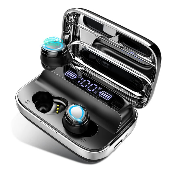 Motast Wireless Earbuds, Bluetooth 5.3 Earbuds 140H Playtime Headphones HD Stereo Noise Cancelling Earphones in Ear with Mic, USB-C Charging Case,