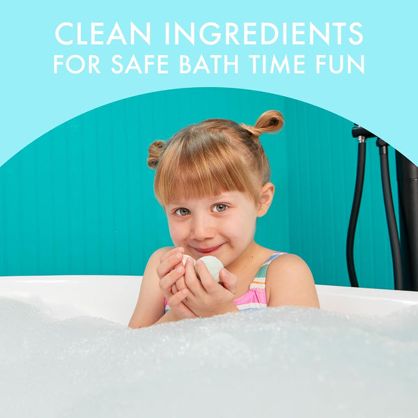 Dabble & Dollop Bath Bombs, 100% Natural Droplets for Kids, Original Scents - USA Made, Moisturizing & Fun Droplets, Paraben & Sulfate Free,
