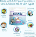 Trukid Bubble Podz Bubble Bath for Kids, Toddlers, & Babies, Tear Free Gentle & Refreshing Bath Bomb for Sensitive Skin with Natural Moisturizers,