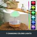 Weljoy Zen Raining Cloud Night Light Aromatherapy Essential Oil Diffuser Micro Humidifier Desk Fountain Bedside Sleeping Relaxing Mood Water Drop