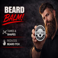 Beard Brush, Beard Comb, Beard Oil, & Beard Balm Grooming Kit for Men'S Care, Travel Facial Hair Set for Growth, Styling, Shine & Softness, Great