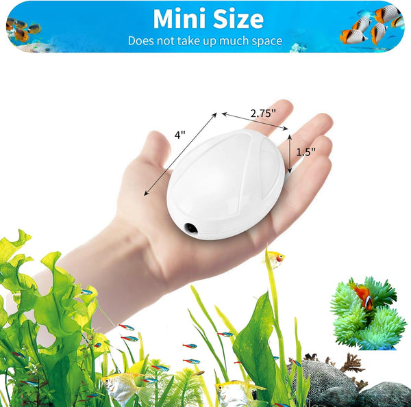 AQUANEAT Aquarium Air Pump, 20 Gallon Fish Tank Air Pump, Fish Bubbler, Hydroponic Oxygen Aerator, with Airline Tubing, Stone, Check Valve