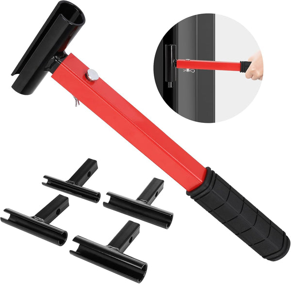 Door Hinge Adjustment Tool Set,4 Size with Replacement Rounds-Hinge Gap Adjusting Wrench,Durable Steel Construction Door Hinge Repair Spanner