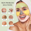 4 Pcs Clay Facial Mask Set - Turmeric, Vitamin C, Green Tea, Dead Sea Mud, and Rose Clay Skin Care Mask for Deep Cleansing, Moisturizing, and