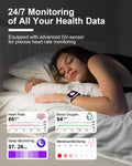 Smart Watches for Men Women(Call Receive/Dial),2.01” Touch Screen Fitness Tracker with Blood Pressure/Heart Rate/Sleep Monitor, 120+Sports Modes,