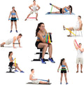 Resistance Bands, Set of 5 Bands â 5 Different Resistance Levels, Exercise Guide, Ebook, Carry Bag â 5X Booty Loop Band for Butt and Legs Women -