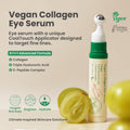 AXIS-Y Vegan Collagen Eye Serum - K Beauty Triple Hyaluronic Acid & Peptide Collagen Serum Improve Skin Elasticity, Reduce Fine Lines & Dark