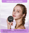 Wobsion Travel Compact Mirror,Portable 1X/10X LED Makeup Mirror with Magnification,Handheld 2-Sided Pocket Mirror, 3.5In Small Mirror for