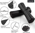 400 Pcs Twist Ties for Bags 5" Cable Ties Bag Twist Ties for Cord Twist Bread Ties Reusable Black Plastic Coated Ties Heavy Duty Bread Ties Twist
