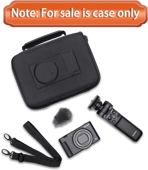 LTGEM Camera Case Compatible with Sony ZV-1F / ZV-1 / ZV-1 II Vlog Digital Camera, Tripod, Microphone and Vlogger Accessory Kit with Shoulder