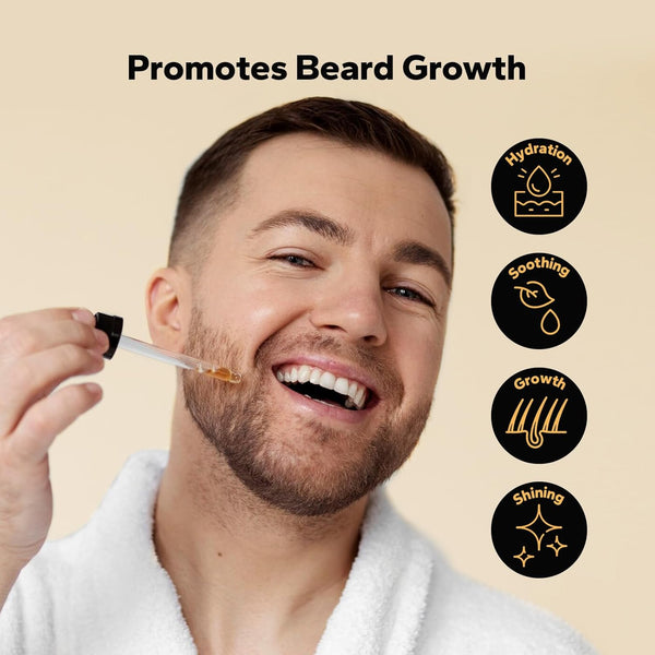 Beard Oil (3 Pack, 90Ml), Beard Growth & Conditioning Oil for Men, Hydrating Beard Moisturizer for Grooming & Care, Sandalwood, Cedarwood, Sweet