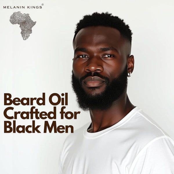 Melanin Kings Beard Oil for Black Men - Specialized Formula for Black Men - with Ancient African Ingredients - 100% Natural Ingredients - 2Fl. Oz.