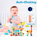 Magnetic Building Blocks STEM Educational Toy for Kids Montessori Learning Sticks and Balls Preschool Sensory Toys for Toddlers Gift for 3 Year