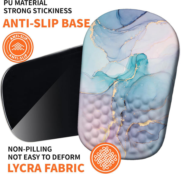 Ergonomic Mouse Pad Wrist Support with Massage Design, Wrist Rest Pain Relief Mousepad with Memory Foam&Non-Slip PU Base, Mouse Pads for Wireless