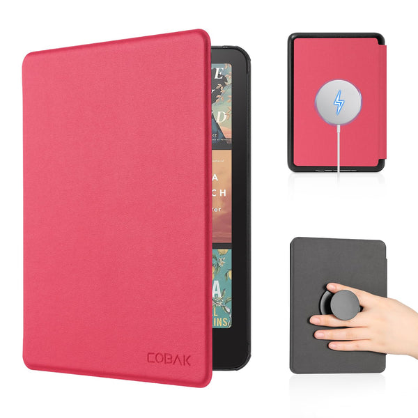 Cobak Magnetic Case for 7" Kindle Paperwhite 12Th Gen 2024 and Kindle Colorsoft - Compatible with Iphone Magsafe, for Popsockets Grip, for Anker