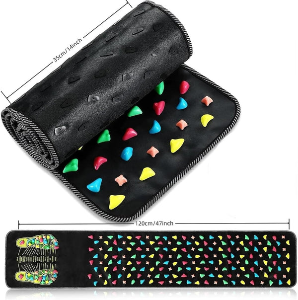 Foot Massage Mat Reflexology Walk Stone Road Foot Massage Acupoint Mat for Acupressure Relaxes Relieves Body Foot Leg Pain and Fatigue