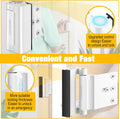 Home Security Door Lock, Upgraded Metal Door Reinforcement Lock, 3" Withstands 800 Lbs of Impact for Inward Swing Doors, Defender Security Door