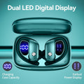 Bmani Wireless Earbuds Bluetooth Headphones 48Hrs Play Back Sport Earphones with LED Display Over-Ear Buds with Earhooks Built-In Mic Headset for