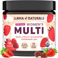 Llama Naturals Multivitamin for Women, Vegan, Organic Gummies with Vitamin D, C and K, Women'S Real Fruit Gummy Vitamins, Chewable Multivitamin