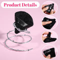 Pimoys 6 Pcs Powder Puff Face Soft Triangle Makeup Puff Velour Makeup Sponge Beauty Blender Mother'S Day Gifts for Loose Powder (Black)