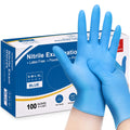 Schneider Nitrile Exam Gloves, Blue, 4 Mil, Powder-Free, Latex-Free, for Medical Exam, Cleaning and Food Prep, Non-Sterile