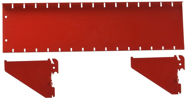 Wall Control Shelf 4in Deep Pegboard Shelf Assembly Pegboard and Slotted Tool Board – Red Red 4in x 16in