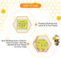 Reusable Beeswax Wrap - 9 Pack Eco-Friendly Beeswax Wraps for Food, Organic, Sustainable, Biodegradable, Zero Waste, Plastic-Free Food Storage, 1L