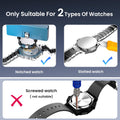 JOREST Watch Repair Tool Kit for Battery Replacement, Strap Adjustment Resizing, Watch Link Pin Remover, Watch Opening, Pry Knife Case Opener for