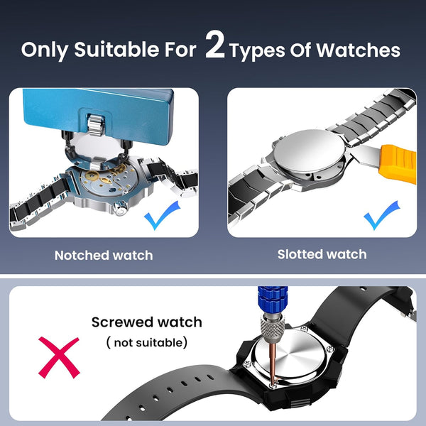 JOREST Watch Repair Tool Kit for Battery Replacement, Strap Adjustment Resizing, Watch Link Pin Remover, Watch Opening, Pry Knife Case Opener for
