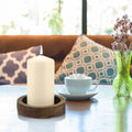 Stonebriar 6 Pack Tall 3 X 6 Inch 65 Hour Long Burning Unscented Ivory Wax Pillar Candles