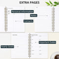 Undated Weekly and Monthly Planner Spiral Bound- Weekly Goals Planner Notebook, Weekly to Do List, Habit Tracker Journal, Academic, Aesthetic,